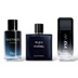 Combo de 3 perfumes -  212 Black, Bleu de Chanel, Sauvage